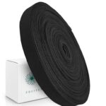 Лента ременная, стропа, черная 25 мм